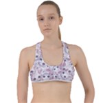 Sweet Kawaii Kitty Pattern (ai) Bk Criss Cross Racerback Sports Bra