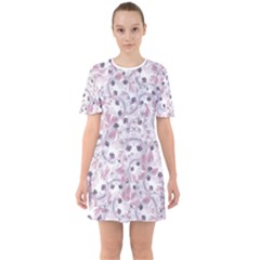 Sixties Short Sleeve Mini Dress 