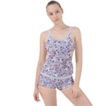 Sweet Kawaii Kitty Pattern (ai) Bk Boyleg Tankini Set 