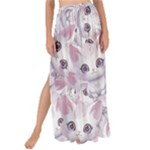 Sweet Kawaii Kitty Pattern (ai) Bk Maxi Chiffon Tie-Up Sarong