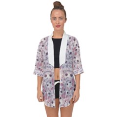 Open Front Chiffon Kimono 