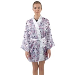 Long Sleeve Satin Kimono 