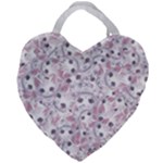 Sweet Kawaii Kitty Pattern (ai) Bk Giant Heart Shaped Tote