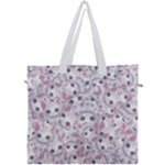 Sweet Kawaii Kitty Pattern (ai) Bk Canvas Travel Bag