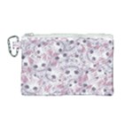 Sweet Kawaii Kitty Pattern (ai) Bk Canvas Cosmetic Bag (Medium)