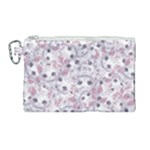 Sweet Kawaii Kitty Pattern (ai) Bk Canvas Cosmetic Bag (Large)