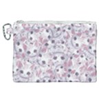 Sweet Kawaii Kitty Pattern (ai) Bk Canvas Cosmetic Bag (XL)