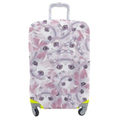 Sweet Kawaii Kitty Pattern (ai) Bk Luggage Cover (Medium) from ArtsNow.com