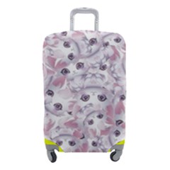 Sweet Kawaii Kitty Pattern (ai) Bk Luggage Cover (Small) from ArtsNow.com