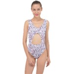 Sweet Kawaii Kitty Pattern (ai) Bk Center Cut Out Swimsuit