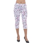 Sweet Kawaii Kitty Pattern (ai) Bk Lightweight Velour Capri Leggings 