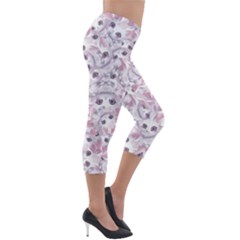 Lightweight Velour Capri Leggings  