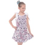 Sweet Kawaii Kitty Pattern (ai) Bk Kids  Tie Up Tunic Dress