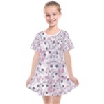 Sweet Kawaii Kitty Pattern (ai) Bk Kids  Smock Dress