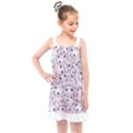 Sweet Kawaii Kitty Pattern (ai) Bk Kids  Overall Dress