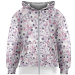 Sweet Kawaii Kitty Pattern (ai) Bk Kids  Zipper Hoodie Without Drawstring