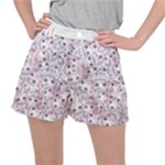 Sweet Kawaii Kitty Pattern (ai) Bk Women s Ripstop Shorts