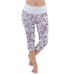 Lightweight Velour Capri Yoga Leggings 