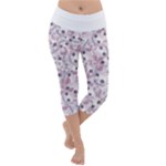 Sweet Kawaii Kitty Pattern (ai) Bk Lightweight Velour Capri Yoga Leggings