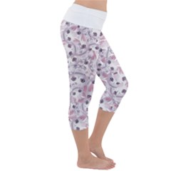 Lightweight Velour Capri Yoga Leggings 