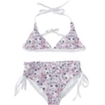 Sweet Kawaii Kitty Pattern (ai) Bk Kids  Classic Bikini Set