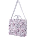 Sweet Kawaii Kitty Pattern (ai) Bk Square Shoulder Tote Bag