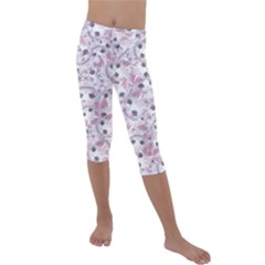 Kids  Lightweight Velour Capri Leggings  