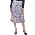 Sweet Kawaii Kitty Pattern (ai) Bk Classic Velour Midi Skirt 