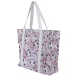 Sweet Kawaii Kitty Pattern (ai) Bk Zip Up Canvas Bag