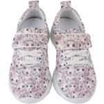 Sweet Kawaii Kitty Pattern (ai) Bk Kids  Velcro Strap Shoes