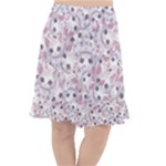 Sweet Kawaii Kitty Pattern (ai) Bk Fishtail Chiffon Skirt