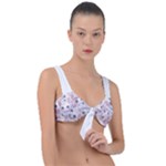 Sweet Kawaii Kitty Pattern (ai) Bk Front Tie Bikini Top