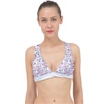 Sweet Kawaii Kitty Pattern (ai) Bk Classic Banded Bikini Top