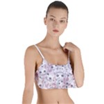 Sweet Kawaii Kitty Pattern (ai) Bk Layered Top Bikini Top 