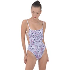 Tie Strap One Piece Swimsuit 