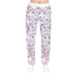 Sweet Kawaii Kitty Pattern (ai) Bk Women Velvet Drawstring Pants