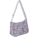 Sweet Kawaii Kitty Pattern (ai) Bk Zip Up Shoulder Bag