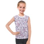 Sweet Kawaii Kitty Pattern (ai) Bk Kids  Mesh Tank Top