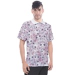 Sweet Kawaii Kitty Pattern (ai) Bk Men s Polo T-Shirt