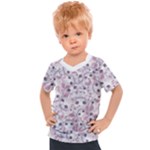 Sweet Kawaii Kitty Pattern (ai) Bk Kids  Sports T-Shirt