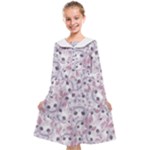 Sweet Kawaii Kitty Pattern (ai) Bk Kids  Midi Sailor Dress