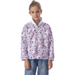 Sweet Kawaii Kitty Pattern (ai) Bk Kids  Half Zip Hoodie