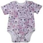 Sweet Kawaii Kitty Pattern (ai) Bk Baby Short Sleeve Bodysuit