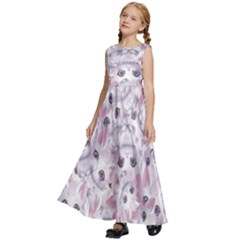 Kids  Satin Sleeveless Maxi Dress 