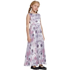 Kids  Satin Sleeveless Maxi Dress 