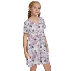 Kids  Short Sleeve Tiered Mini Dress 