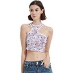 Sweet Kawaii Kitty Pattern (ai) Bk Cut Out Top