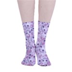 Sweet Kawaii Kitty Pattern (ai) Bk Smooth Crew Length Tube Socks