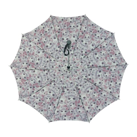 Sweet Kawaii Kitty Pattern (ai) Bk Automatic Folding Umbrella with Case (Large) from ArtsNow.com