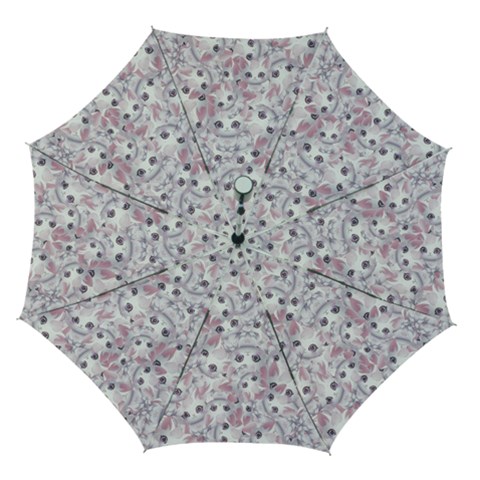 Sweet Kawaii Kitty Pattern (ai) Bk Automatic Folding Umbrella with Case (Medium) from ArtsNow.com